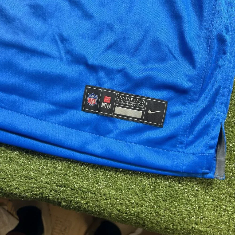 Detroit Lions Blue Joique Bell Jersey #35 Men Size M NWOT